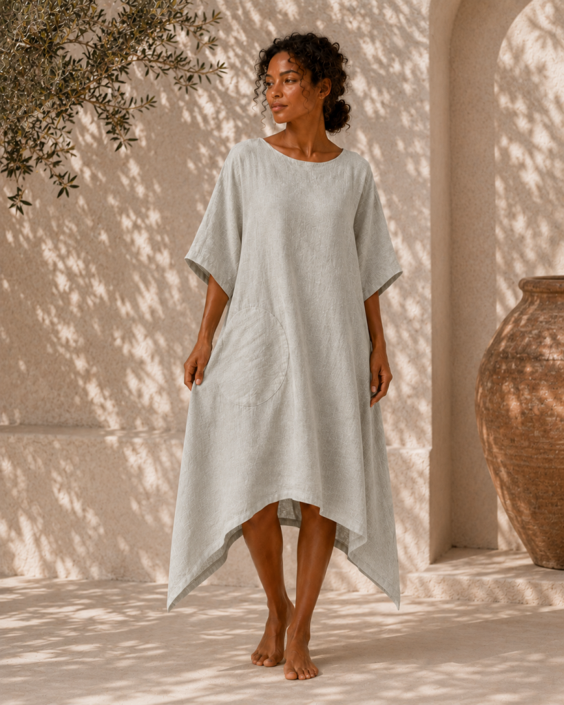 La Higuera de Grazalema | Vestido Lino Estrella Natural